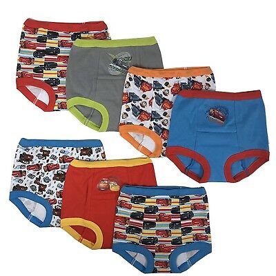 Disney Cars Boys Potty Training Pants Underwear Toddler 7-pack Size 2t 3t 4t