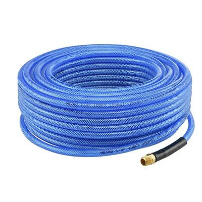 1/4" Npt Fitting X 50 Ft Air Compressor Pu Hose Roofing Framing Carpentry New